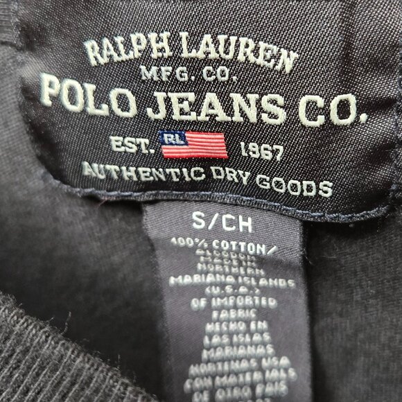 Vintage Ralph Lauren Polo Jeans Co Shirt Men Spell Out Striped Arms S - Picture 5 of 5